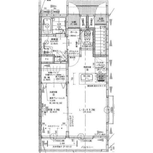郡山市小原田アパート 間取り図画像