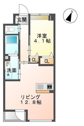 アクティブシティー横塚（201） 間取り図画像