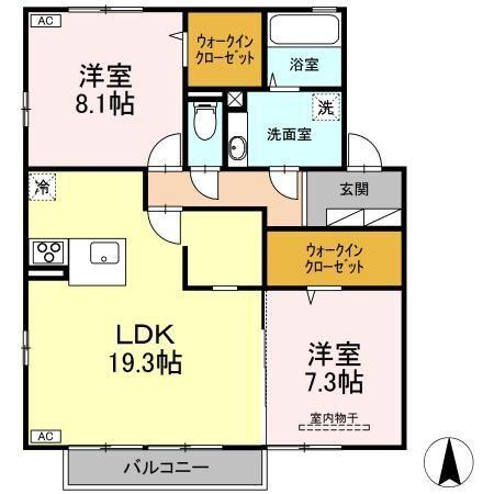 オアシスＡ（101） 間取り図画像