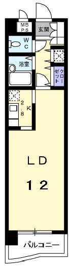 アネックス日立（406） 間取り図画像