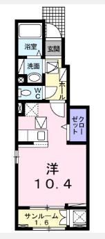 ラフィネＳＫＭ−Ⅲ（107） 間取り図画像