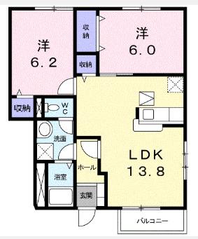 カーサ・ソレアードⅥ（103） 間取り図画像