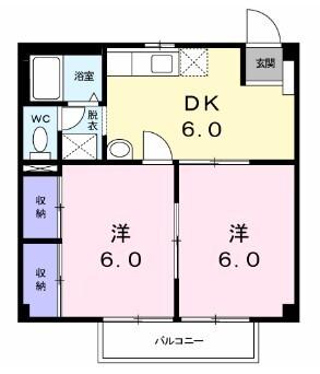 ピーチハイツ（203） 間取り図画像