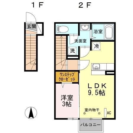 エーデルハイムⅡ（202） 間取り図画像