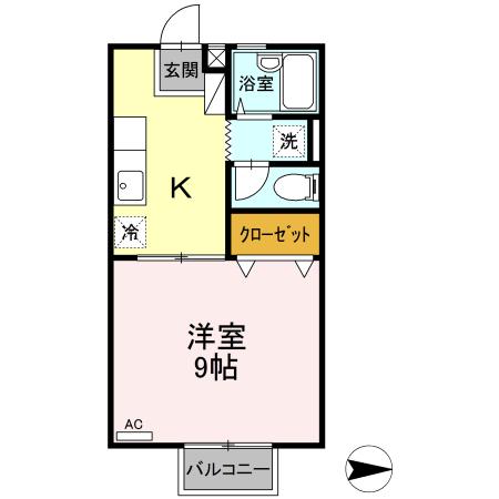 ドリームハイツ　Ｂ（202） 間取り図画像