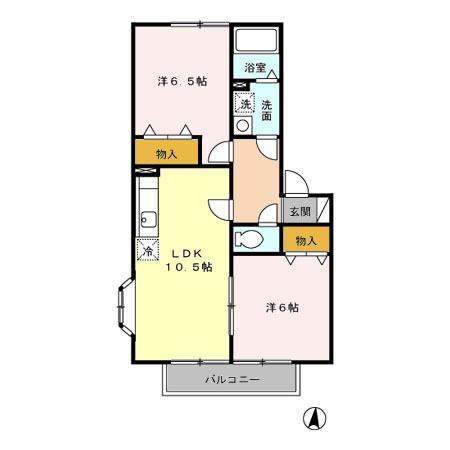 フォレステージ１０（105） 間取り図画像