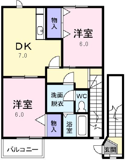 プラシード　Ⅱ（201） 間取り図画像