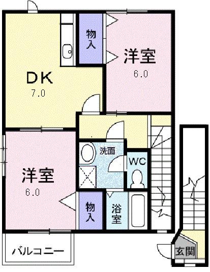 プラシード　Ⅱ（201） 間取り図画像