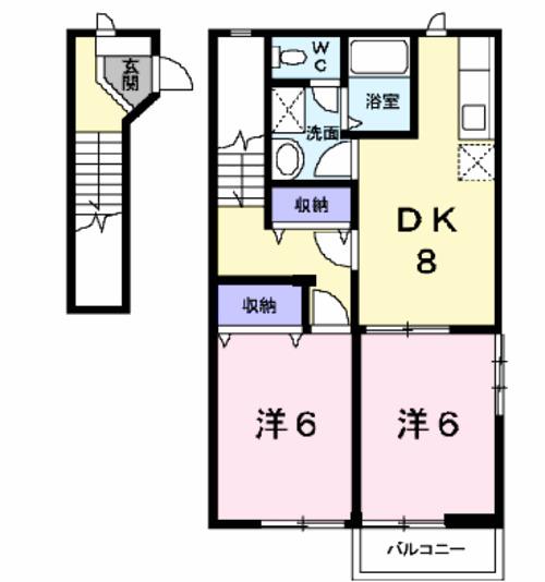 エイトハウスⅡ（201） 間取り図画像