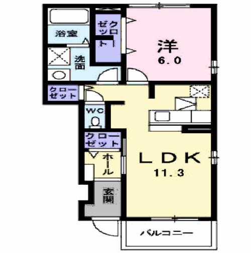Ｑ−フロンティアⅡ（106） 間取り図画像