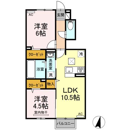アヴィータ（105） 間取り図画像