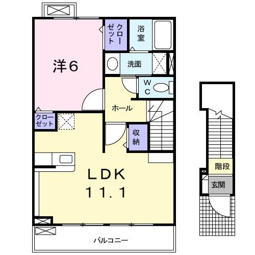 アルカンシェルＢ（202） 間取り図画像