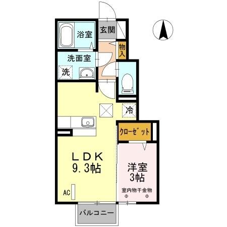 サン・リバー（102） 間取り図画像
