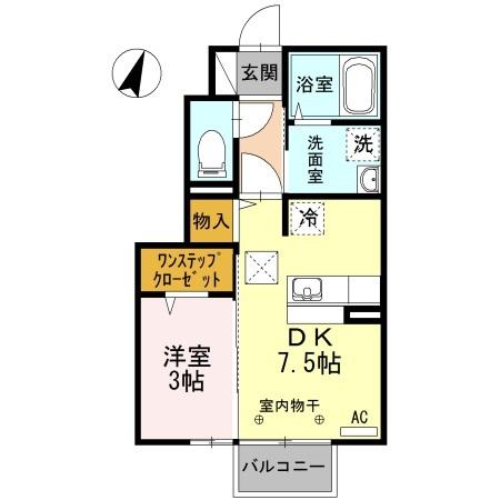ラフィネ　Ｂ（101） 間取り図画像