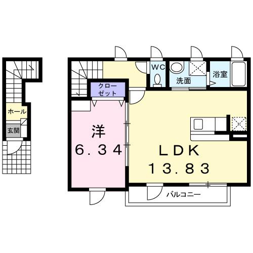 ヴィラ　チェリーブロッサム（202） 間取り図画像