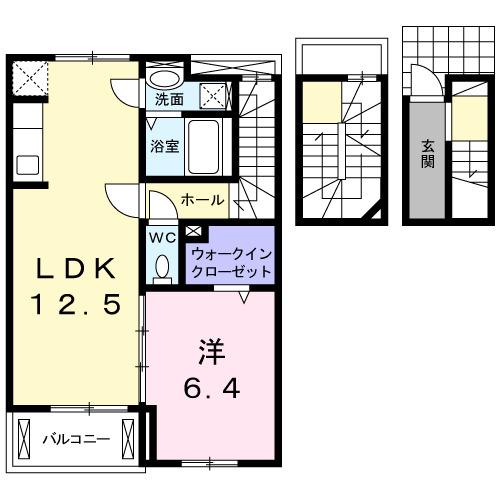 シャーロットⅠ（303） 間取り図画像