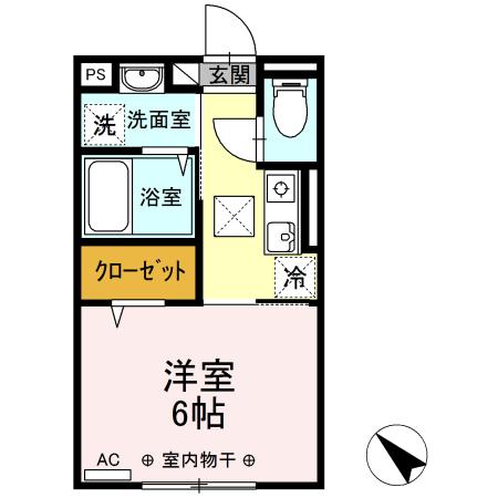 Ｄ−ｒｏｏｍ辰ノ尾（103） 間取り図画像