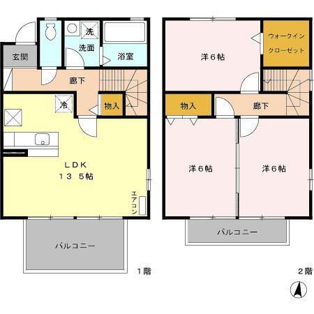 モダンリジエール（001） 間取り図画像
