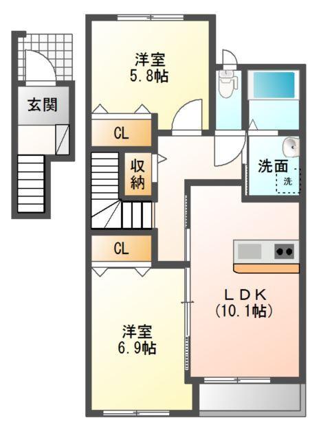 ブランシャル 間取り図画像
