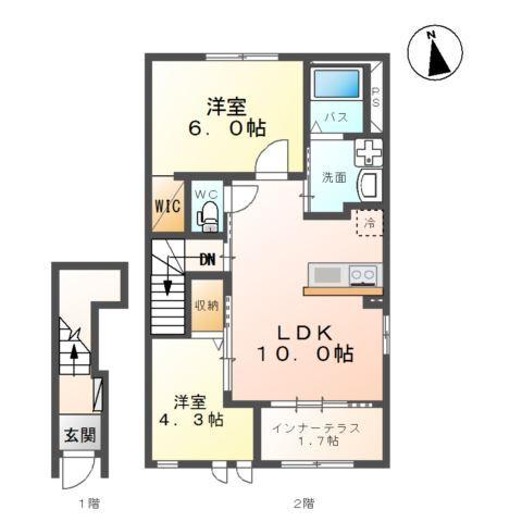仮）笹川1丁目新築アパート 間取り図画像