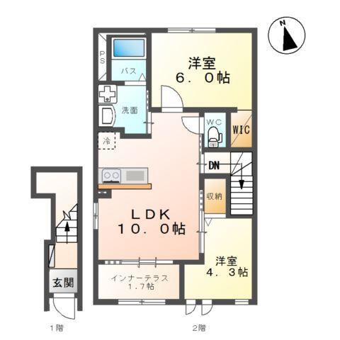 仮）笹川1丁目新築アパート 間取り図画像