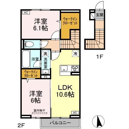 サンマールG（201） 間取り図画像