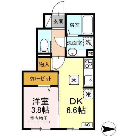 第一洗心コーポ（103） 間取り図画像