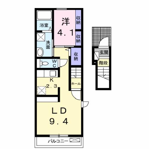ヒルズアイルトンⅣ（201） 間取り図画像