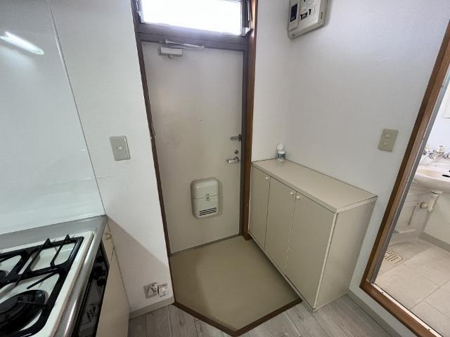 郡山市富久山町久保田アパート 玄関