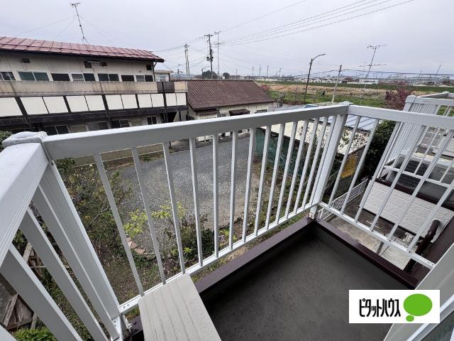 郡山市田村町金屋アパート バルコニー