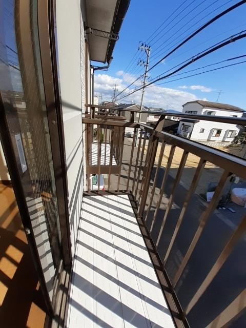 郡山市菜根アパート バルコニー