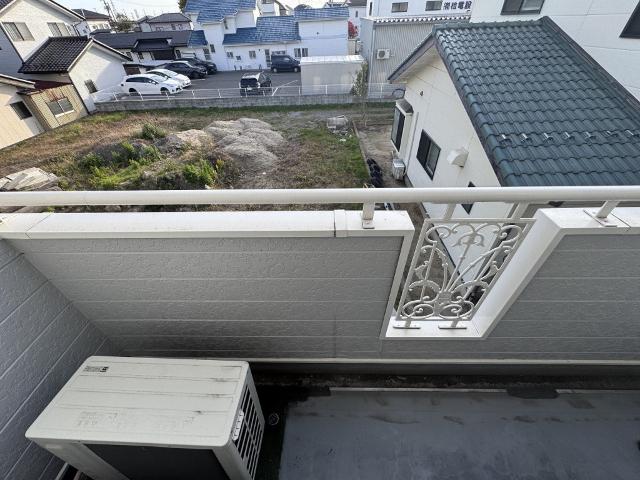 郡山市安積町日出山アパート バルコニー