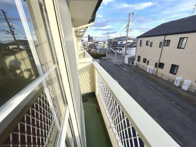 郡山市島アパート バルコニー