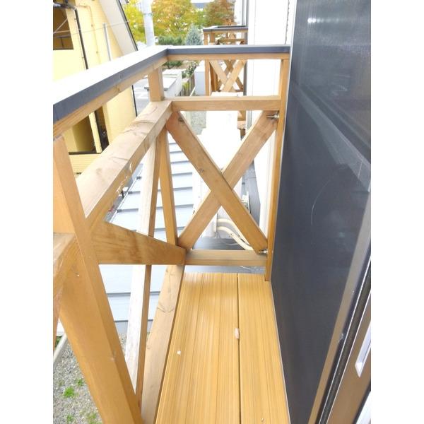 郡山市日和田町アパート バルコニー
