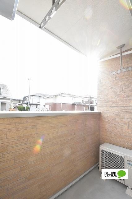 郡山市中野アパート バルコニー