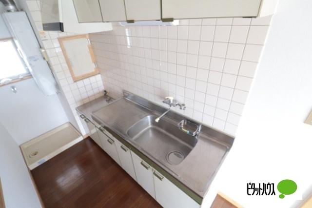 郡山市富久山町久保田アパート キッチン