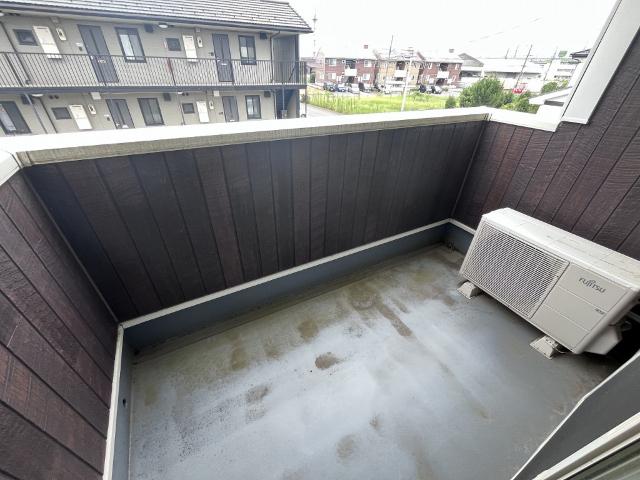 郡山市安積町日出山アパート バルコニー