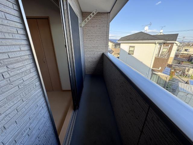 郡山市片平町アパート バルコニー