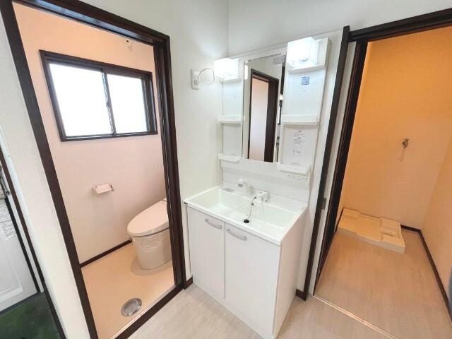 郡山市安積町アパート 洗面
