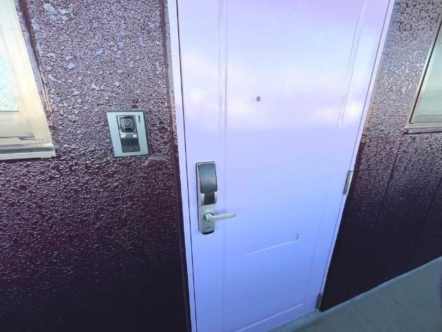 郡山市安積町アパート 玄関