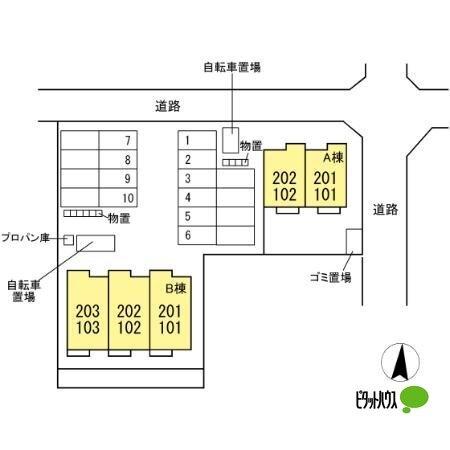 ガーデンヒルズ　B（102） 駐車場