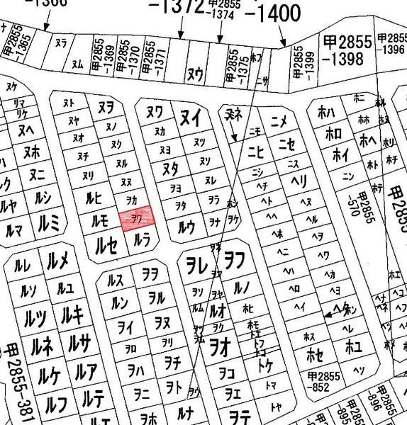 しゃくなげ平第二別荘地 区画図
