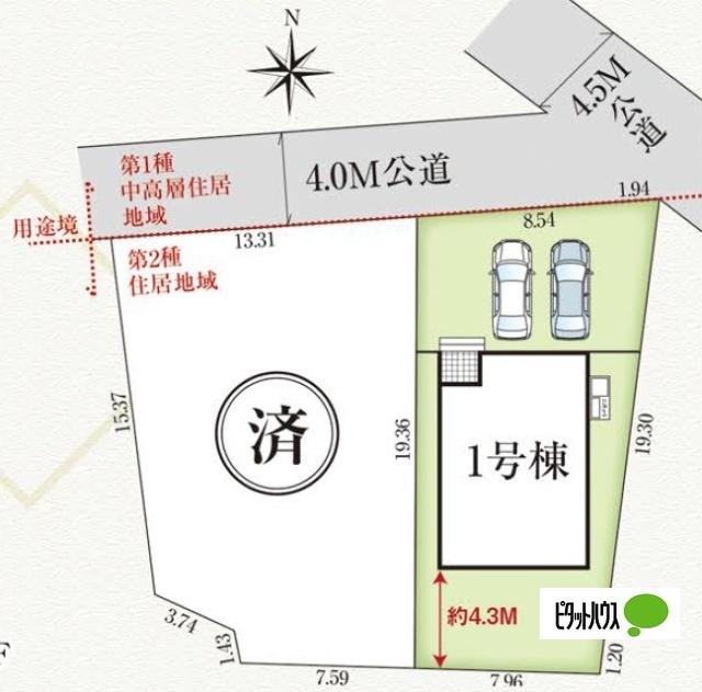 グラファーレ台新1丁目1号棟 土地画像