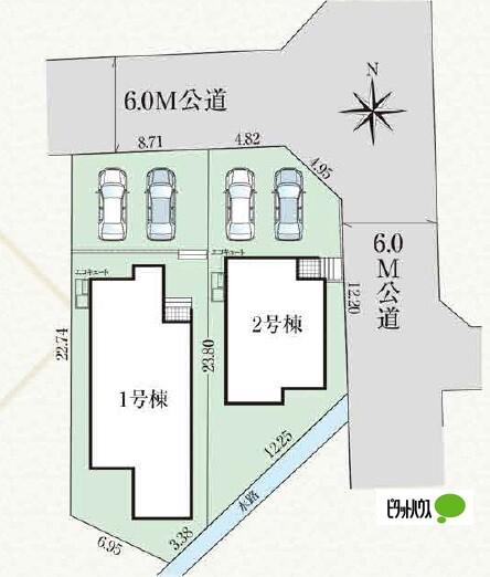 グラファーレ富田町下西田1号棟 土地画像