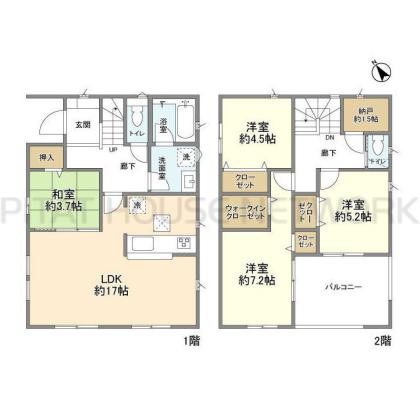  間取り図写真
