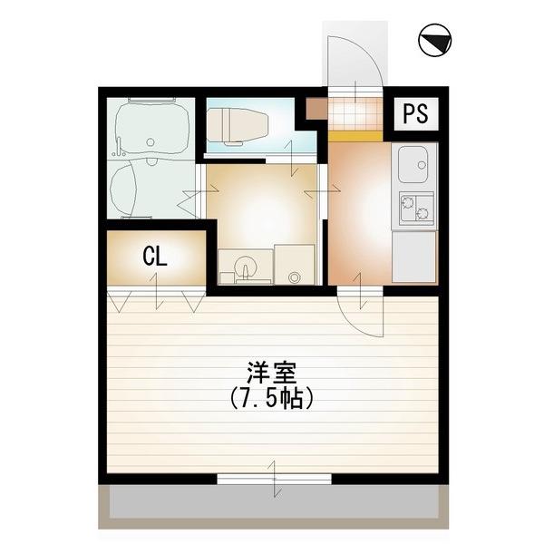 クローバー八番館（304） 間取り図画像