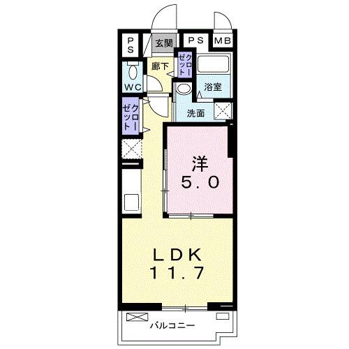 グランシャリオ　清瀬（503） 間取り図画像