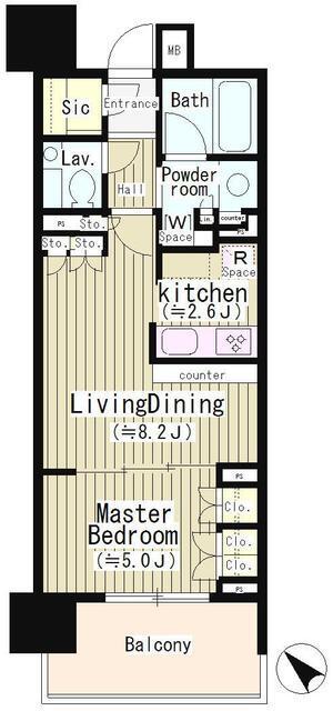 パークリュクス目黒（203） 間取り図画像