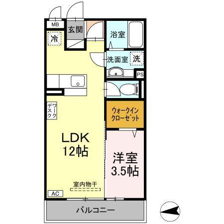 花水木　I（207） 間取り図画像
