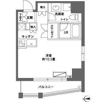 カスタリア森下Ⅱ（0801） 間取り図画像